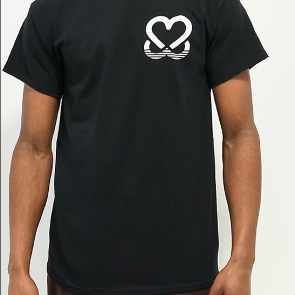 Vintage black shirt lager short sleeves crew neck boobies breast skater T-shirt